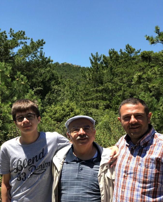 Oğlum Mustafa, Torunum Yusuf Kemal’le ormanda gezinti